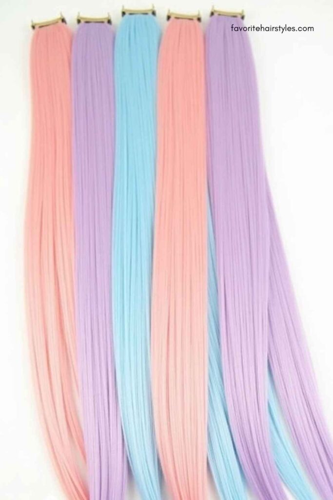 Cotton Candy Pastel Clip-Ins