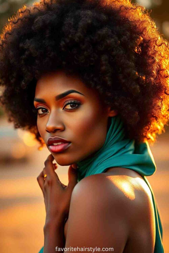 Curly Afro with Headband