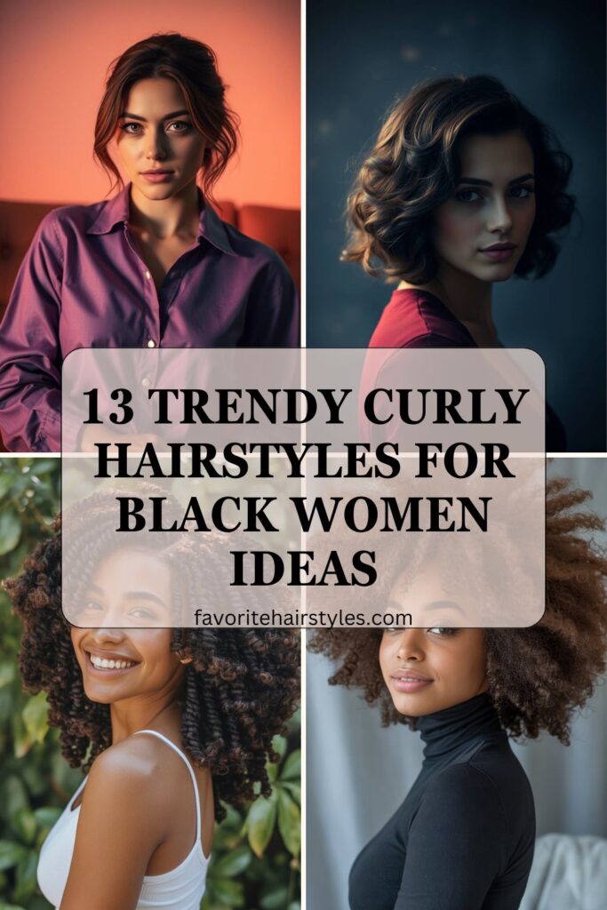 Curly Hairstyles For Black Women Ideas