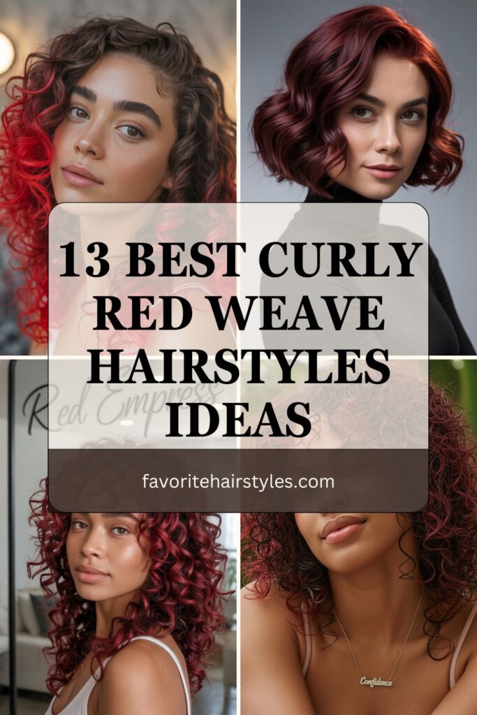 Curly Red Weave Hairstyles Ideas