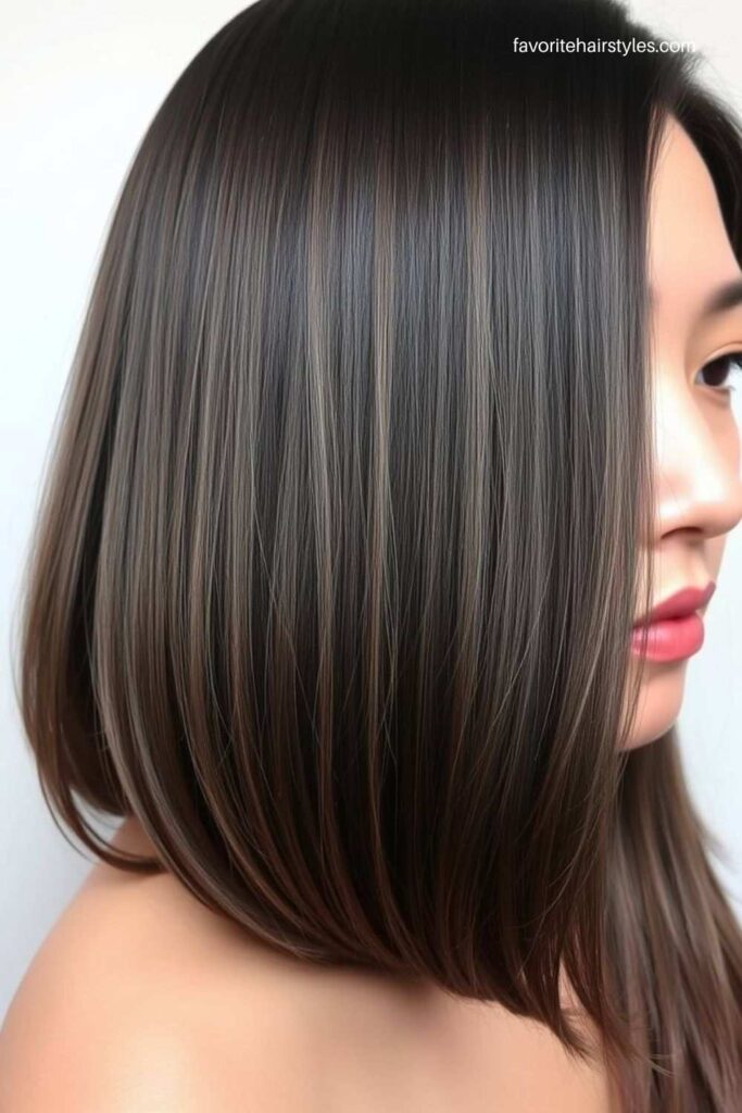 Dark Ash Brown Balayage