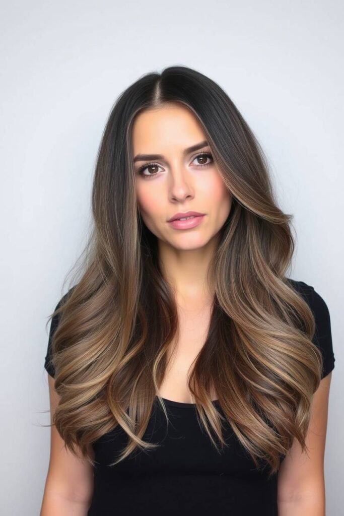 Dark Ash Brown Ombre