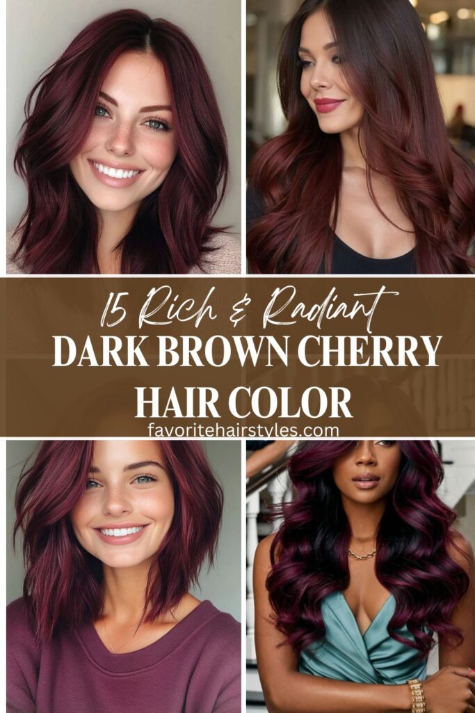 Dark Brown Cherry Hair Color