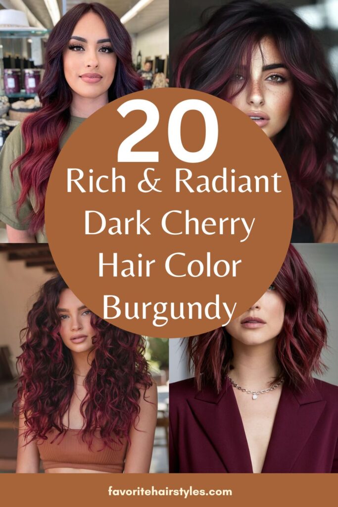 Dark Cherry Hair Color Burgundy