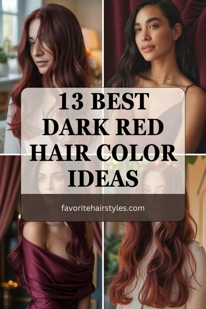 Dark Red Hair Color Ideas