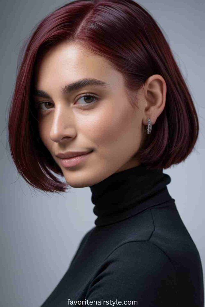 Deep Burgundy Bob