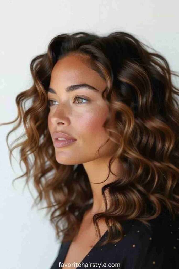 Dirty Blonde Balayage for Curls