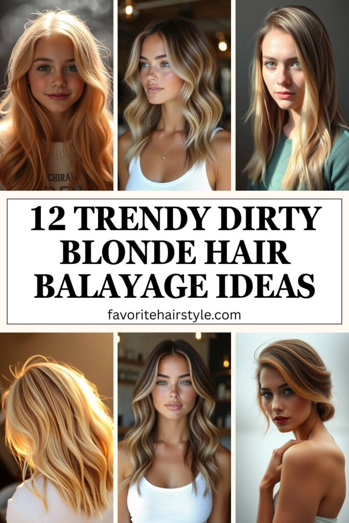 Dirty Blonde Hair Balayage Ideas