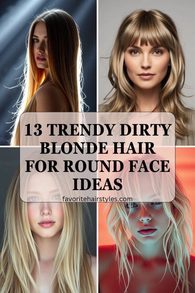 Dirty Blonde Hair​ For Round Face Ideas