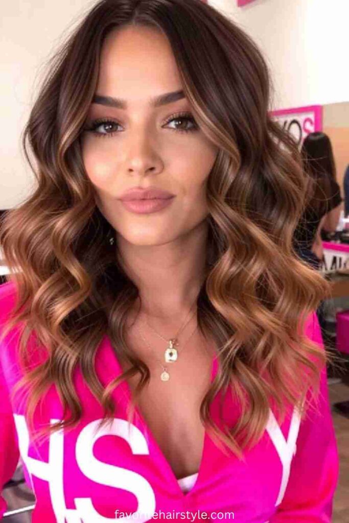 Dirty Blonde Ombre with Loose Curls