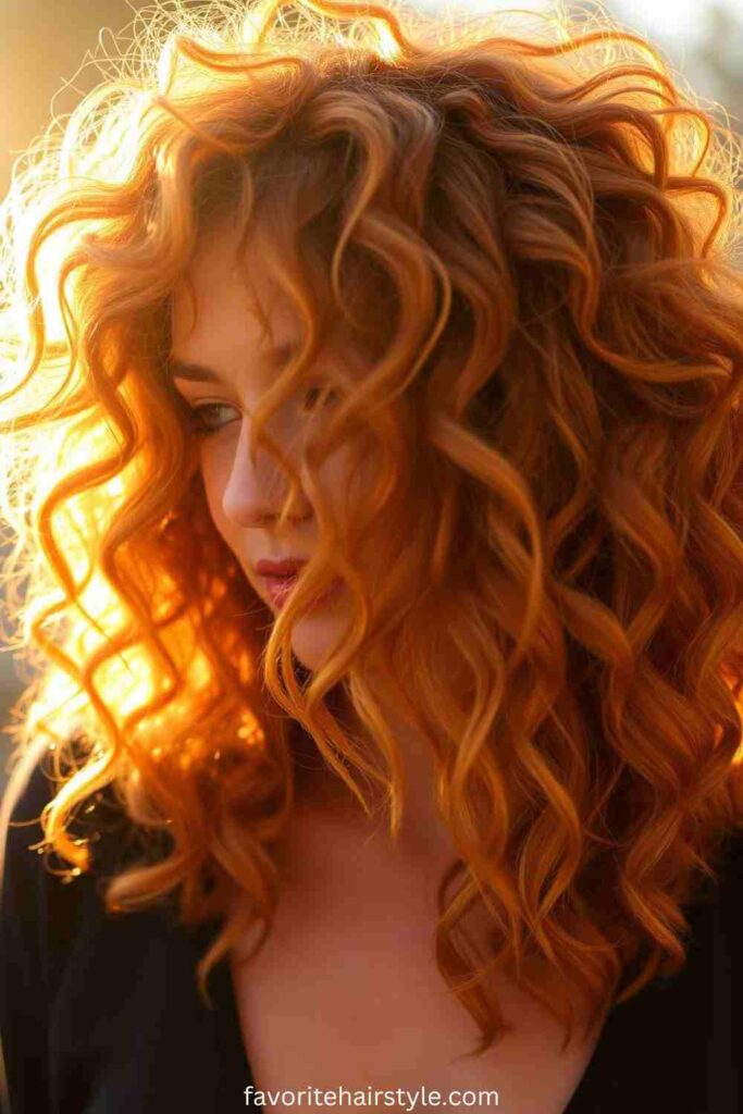Dirty Blonde on Curly Hair