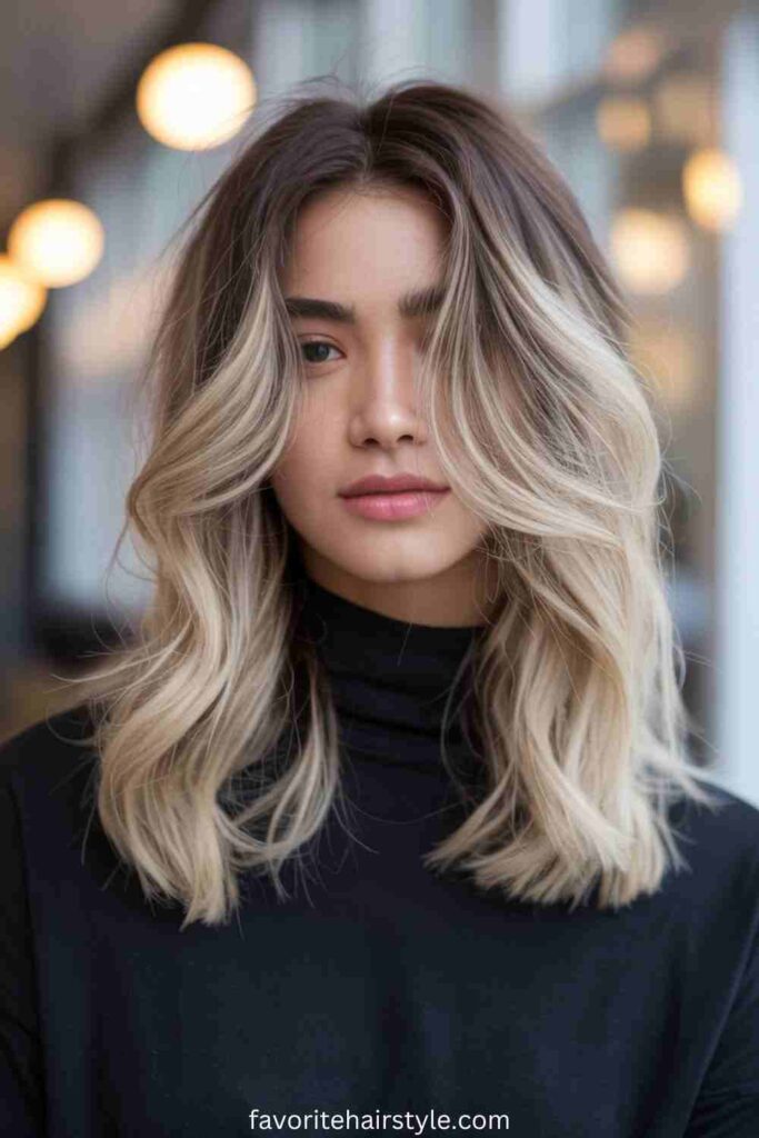 Dirty Blonde with Caramel Highlights