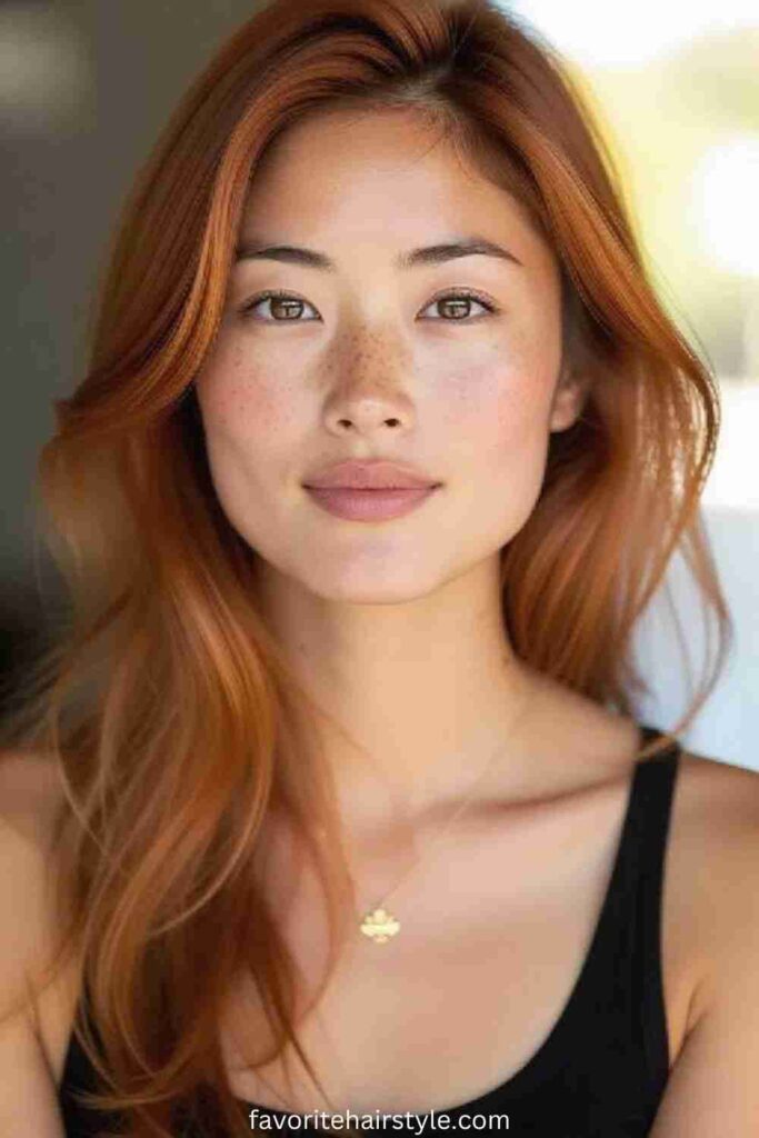 Dirty Strawberry Blonde Mid-Length Hair
