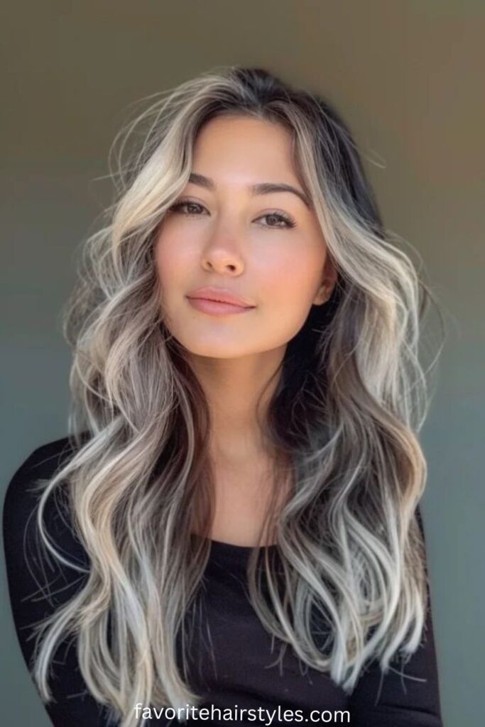 Face-Framing Ash Blonde Balayage