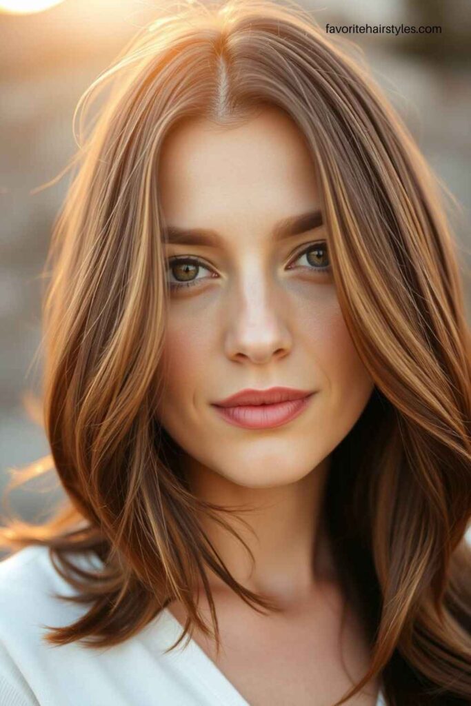 Face-Framing Ash Brown Highlights