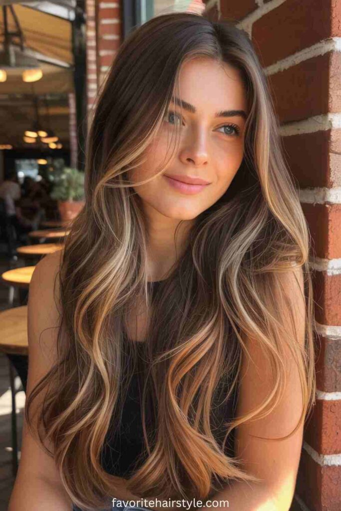 Face-Framing Blonde Highlights