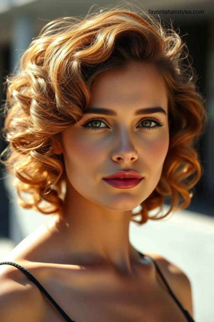 Face-Framing Caramel Curls