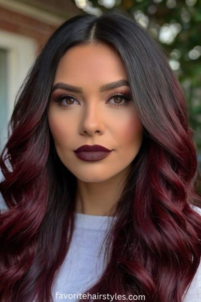 Face-Framing Cherry Highlights