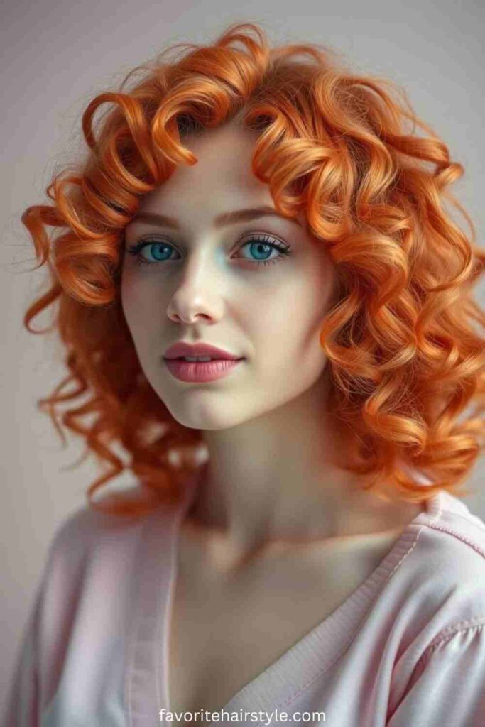 Fiery Copper Red Curls