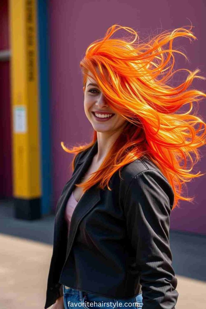 Fiery Orange-Red