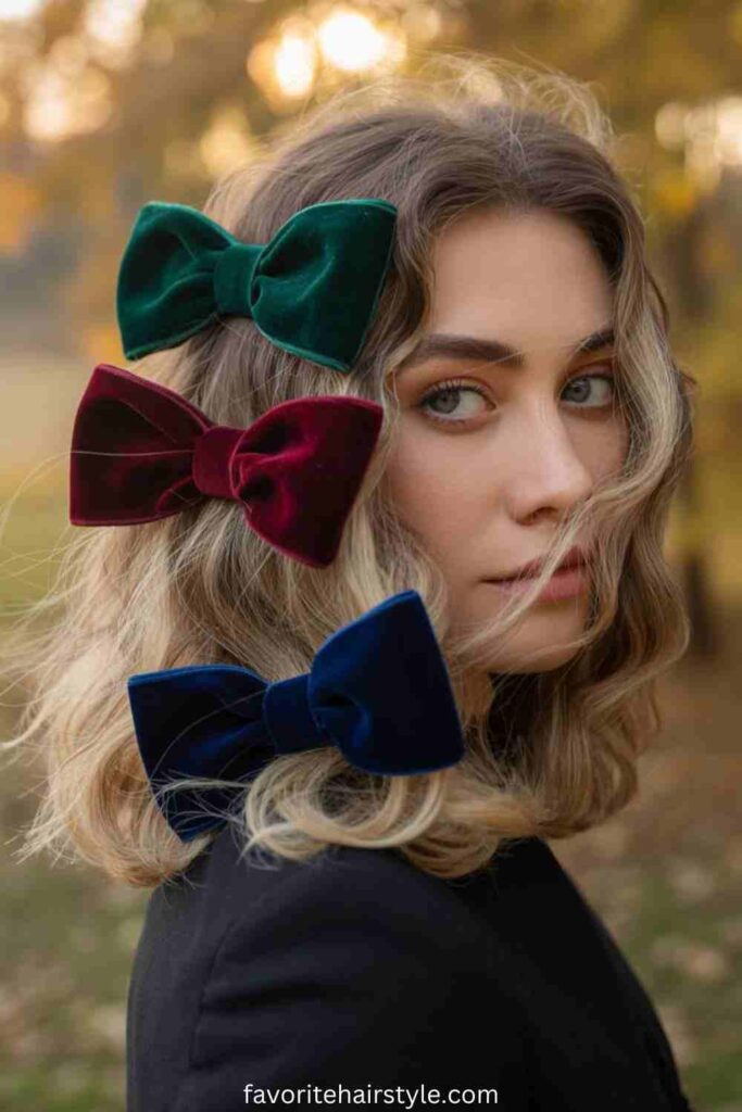 Floral Patterned Bows for a Boho Feel