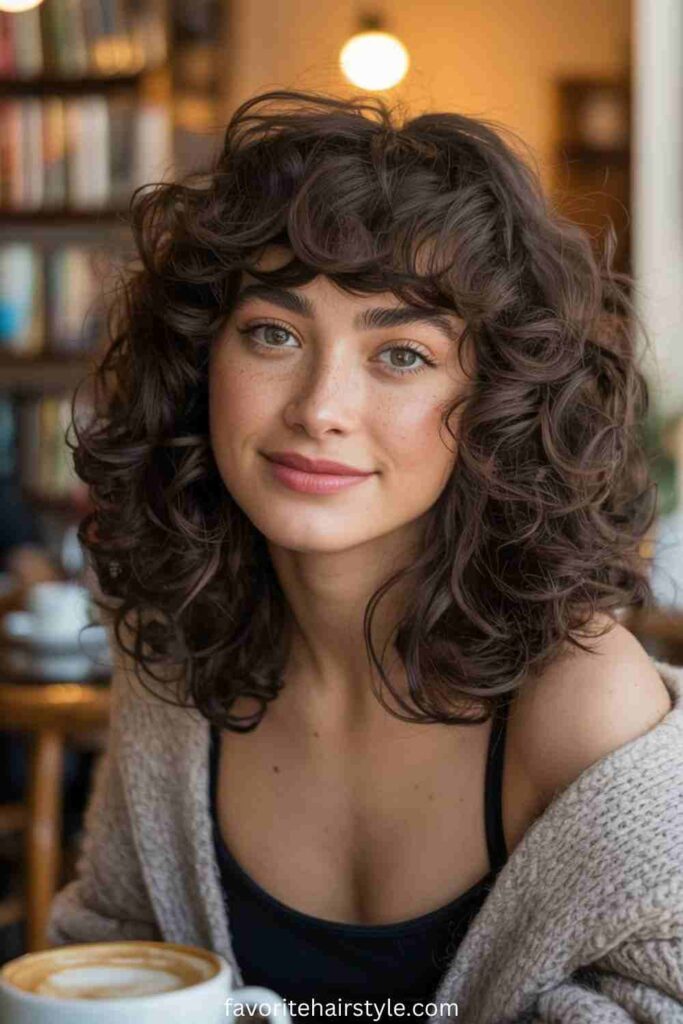 Full Curly Bangs