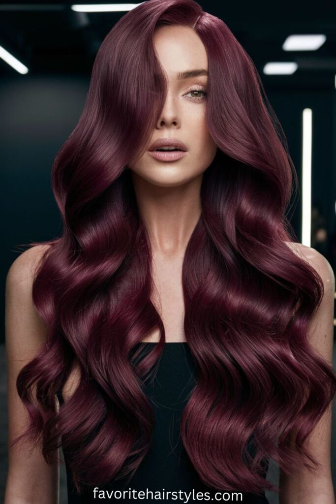 Glossy All-Over Dark Brown Cherry