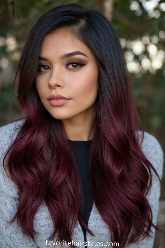 Glossy All-Over Dark Cherry