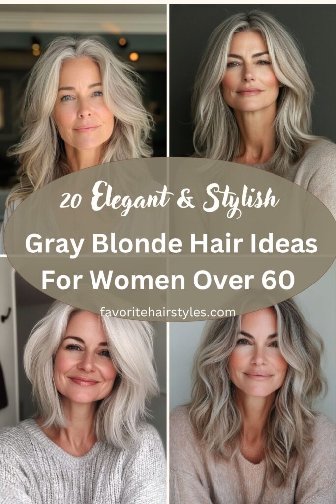 Gray Blonde Hair Ideas For Women Over 60