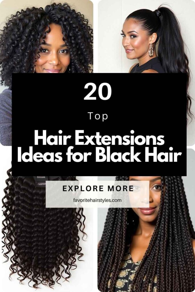 Hair Extensions Ideas for Black Hair