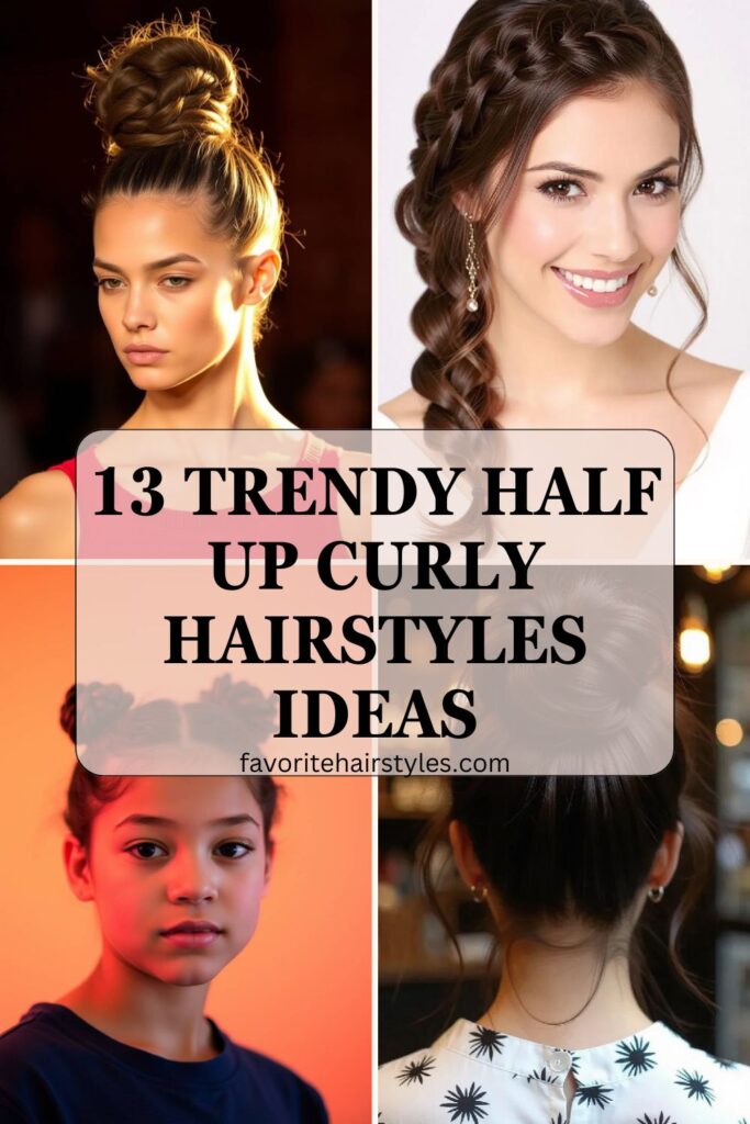 Half Up Curly Hairstyles Ideas