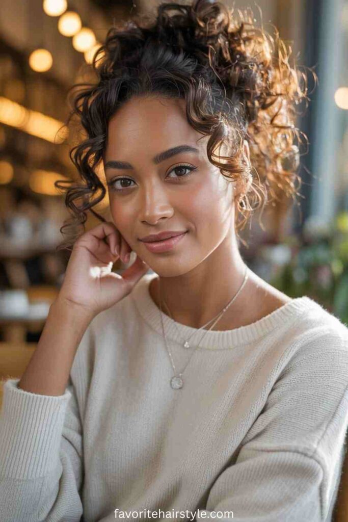 Half-Up, Half-Down Curls