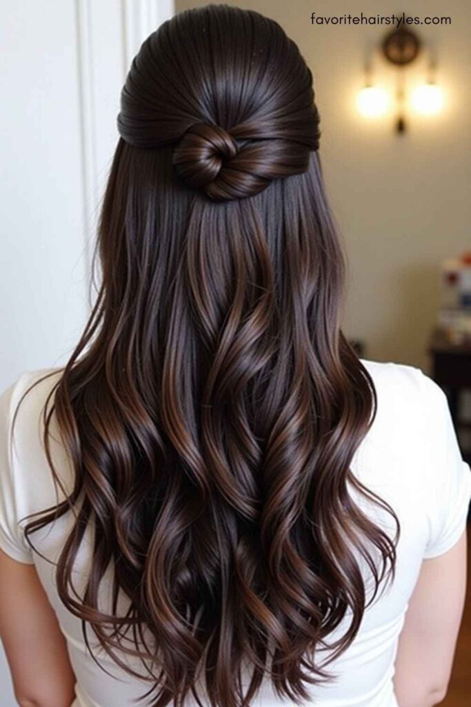Half-Up, Half-Down Style