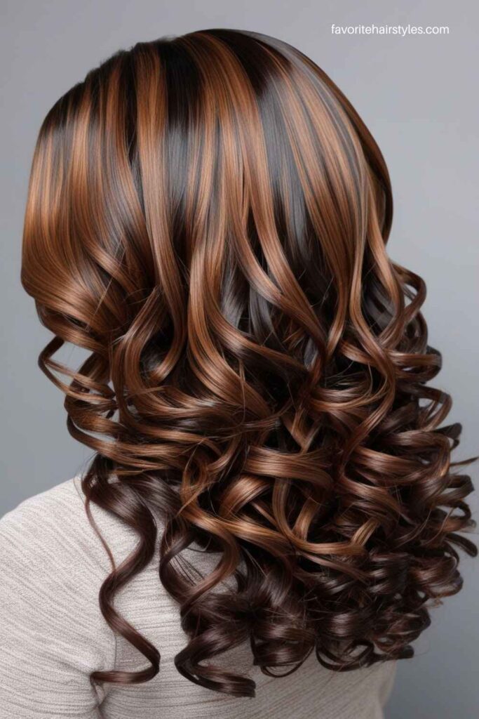 High-Contrast Ash Brown Balayage