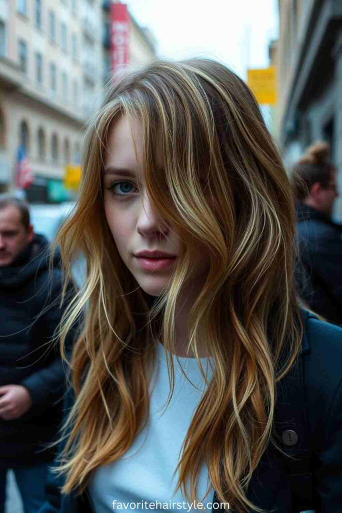 Honey Blonde Highlights on Light Brown Hair