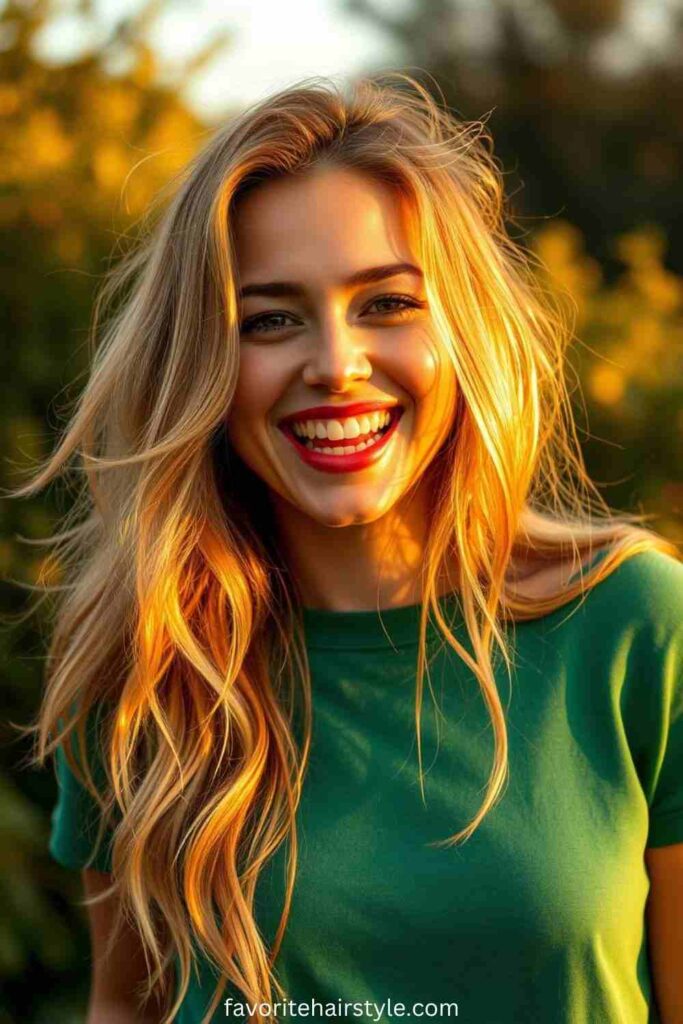 Honey Blonde Lowlights for Subtle Dimension