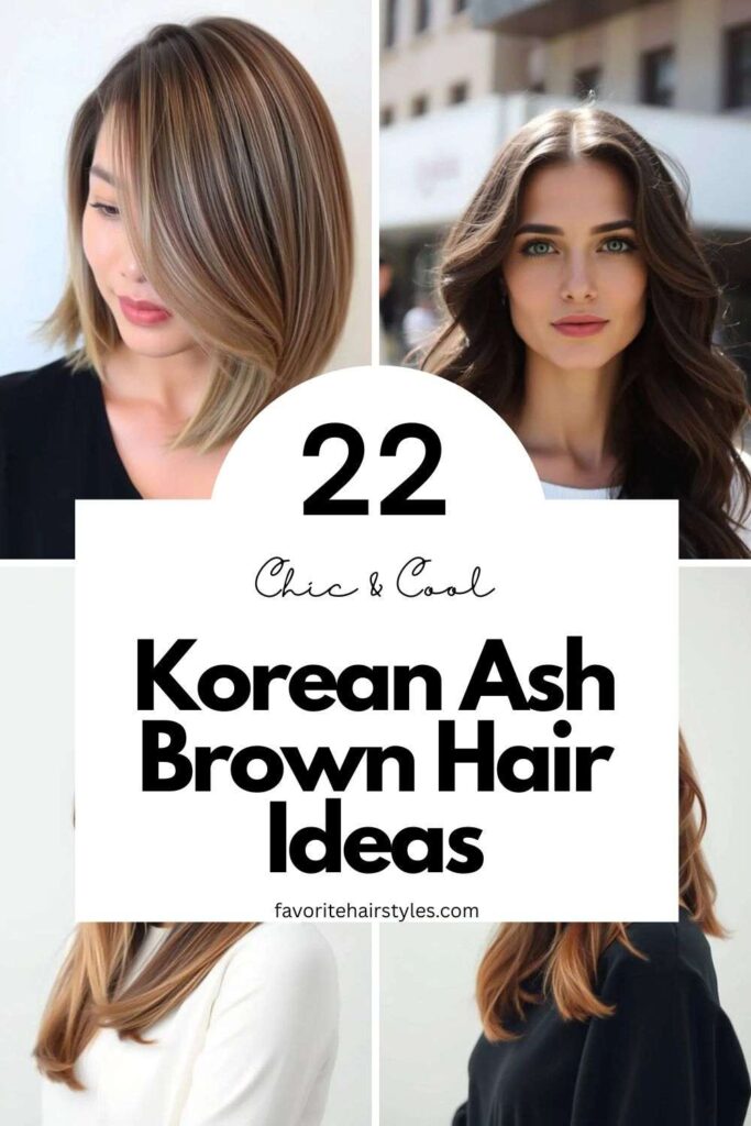 Korean Ash Brown Hair Ideas