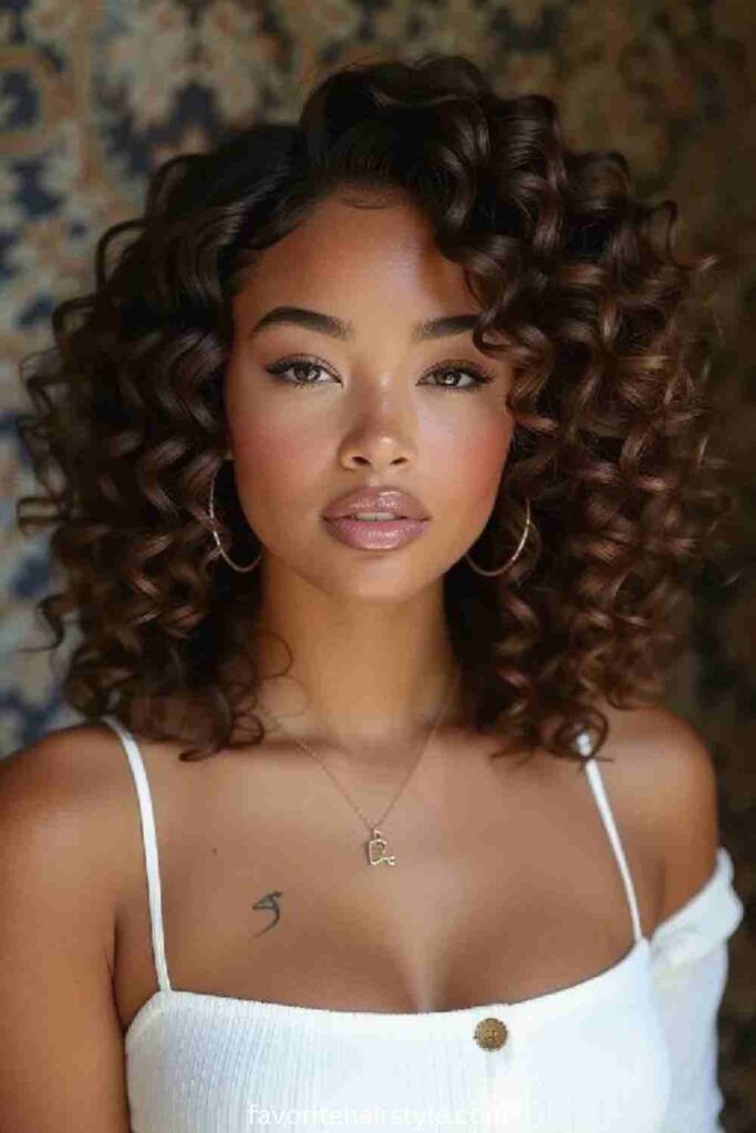Layered Curly Hair