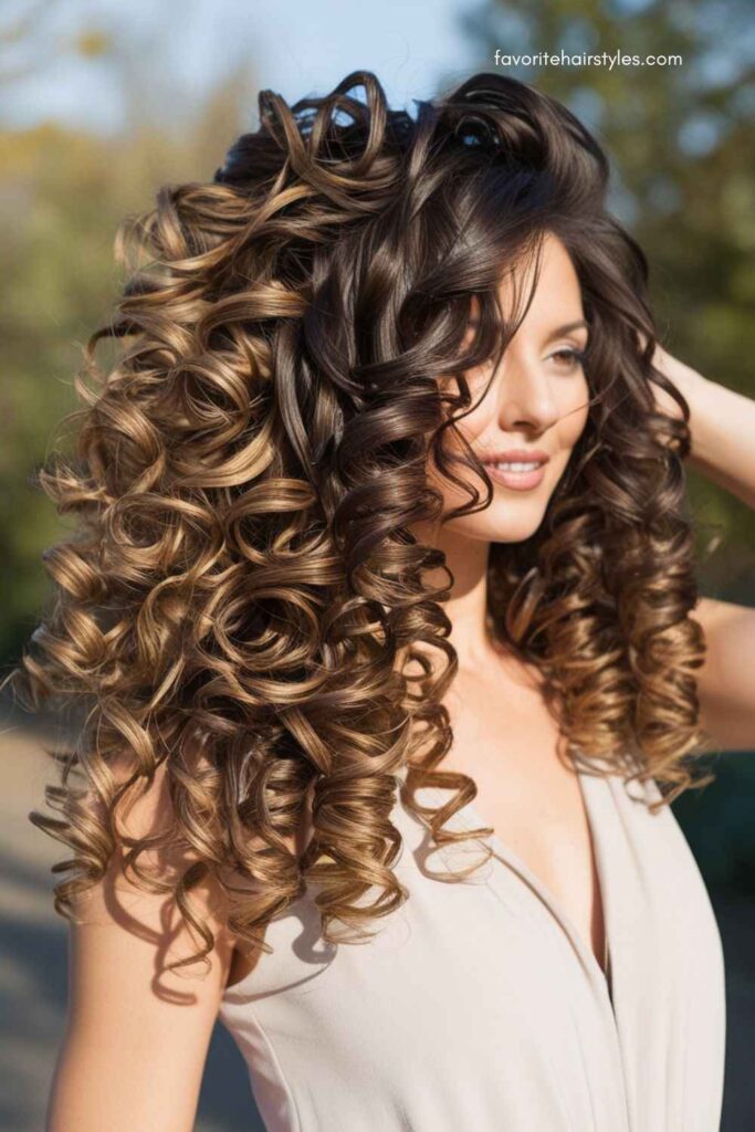 Layered Curly Hair