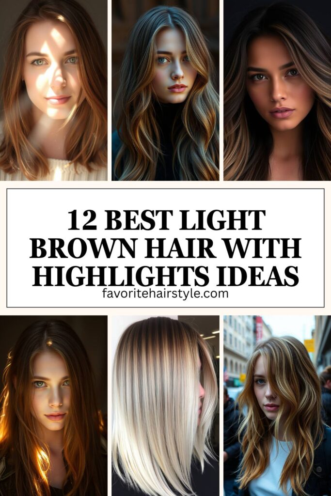 Light Brown Hair With Highlights Ideas