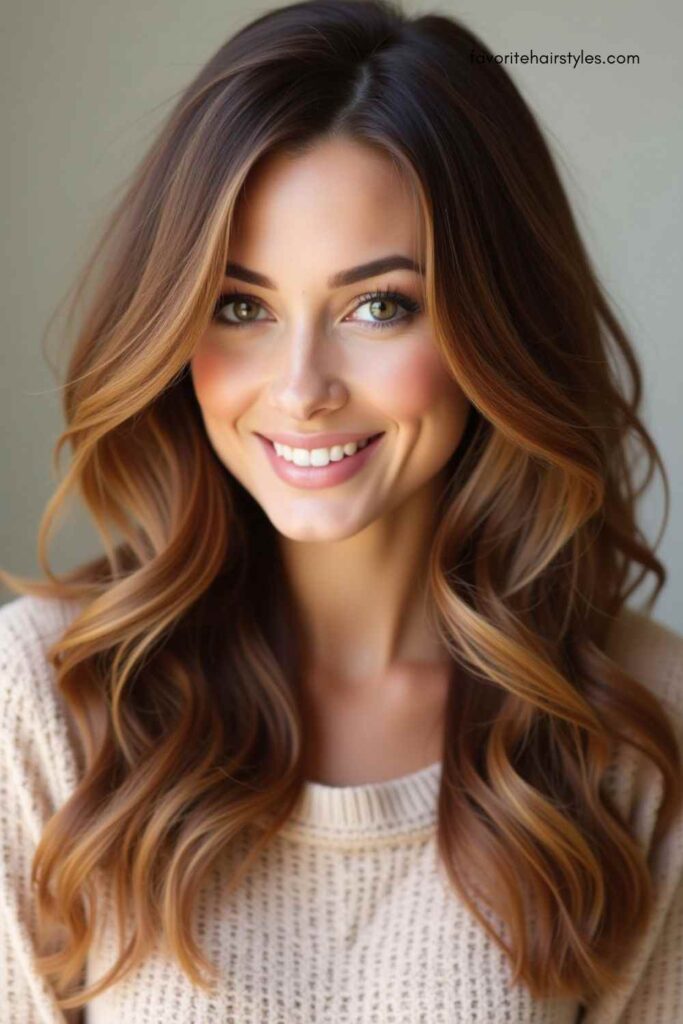 Light Brown with Caramel Highlights