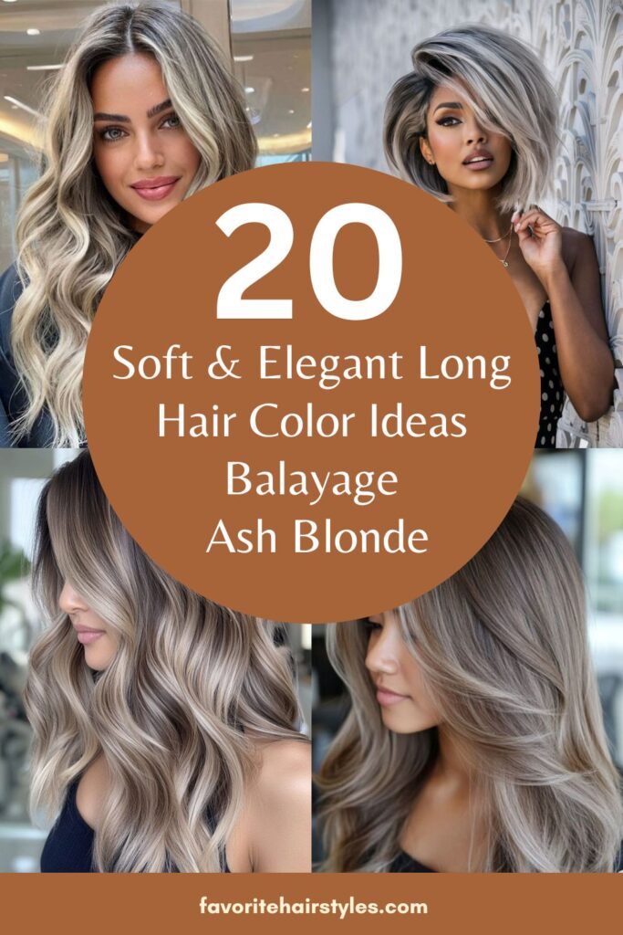 Long Hair Color Ideas Balayage Ash Blonde