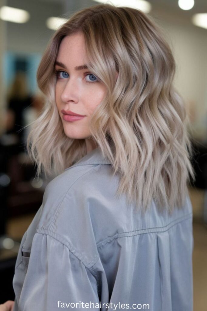 Low-Maintenance Ash Blonde Balayage for Fine Hair