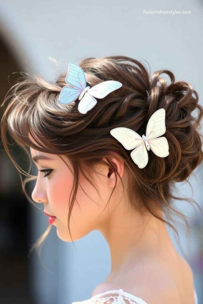 Messy Bun with Volume