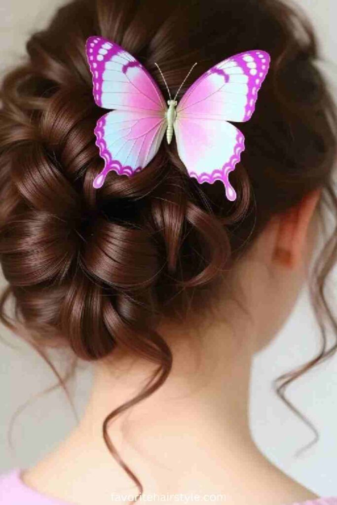 Messy Curly Bun
