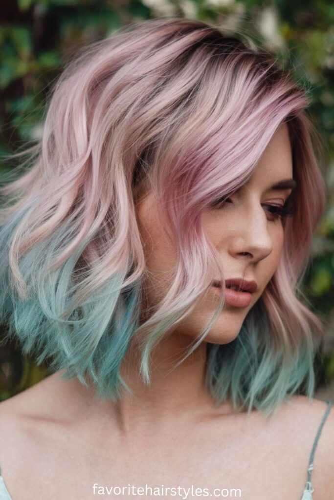 Metallic Pink Wolf Cut with Razor-Sharp Layers