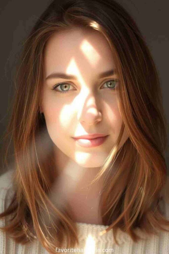 Mocha Highlights for a Tone-on-Tone Look