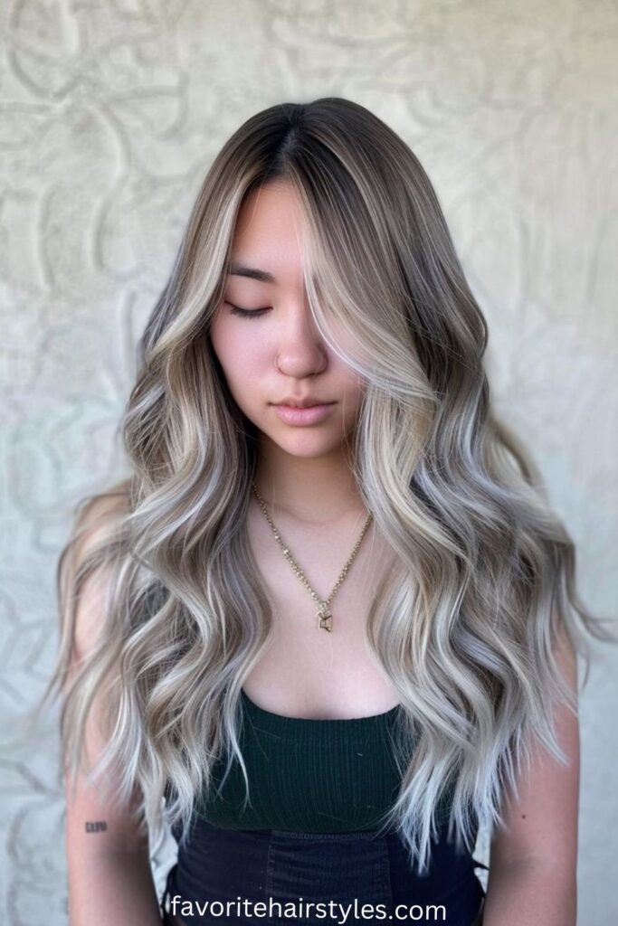Multi-Dimensional Soft Ash Blonde Balayage