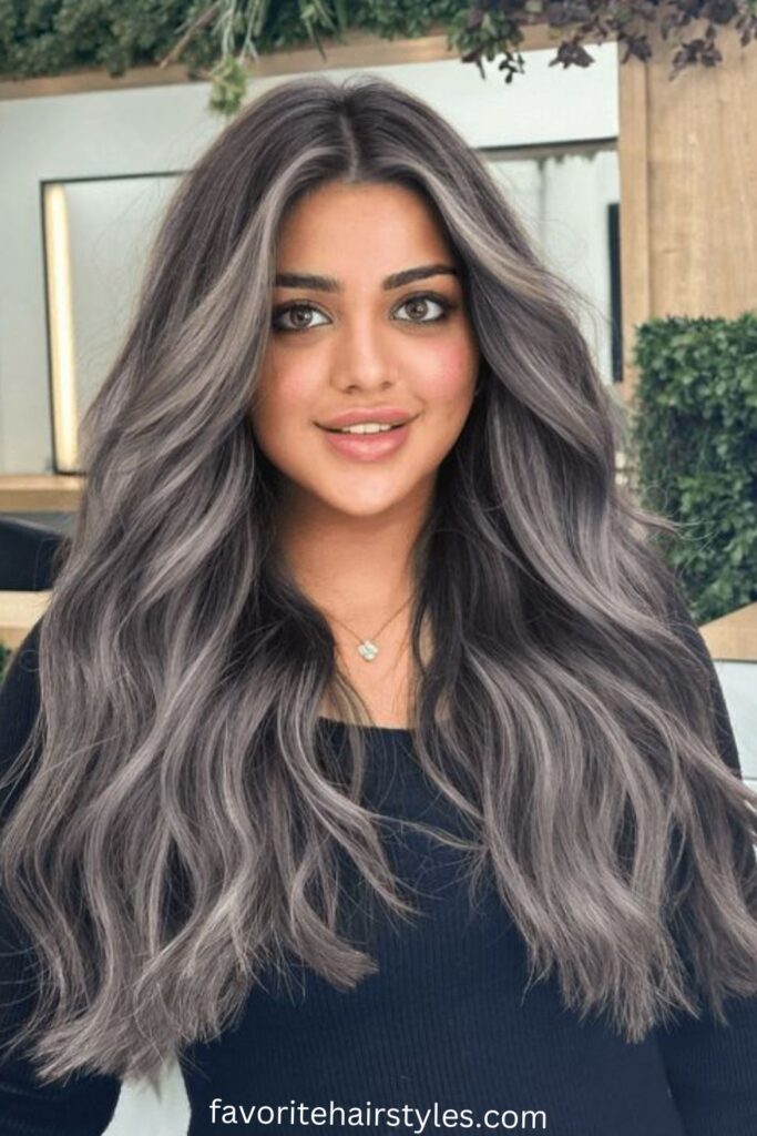 Mushroom Brown Balayage with Soft Blonde Accents