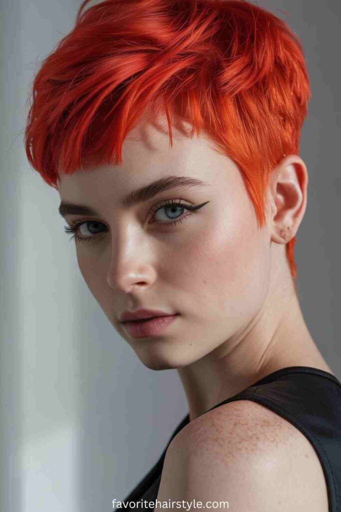 Pastel Red with a Modern Shag